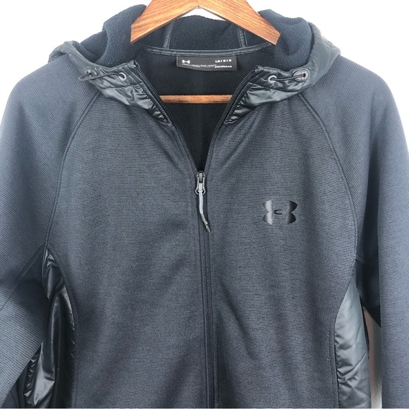 Under Armour Storm Swacket Jacket Hoodie Full Zip Cold Gear Large - Picture 4 of 12
